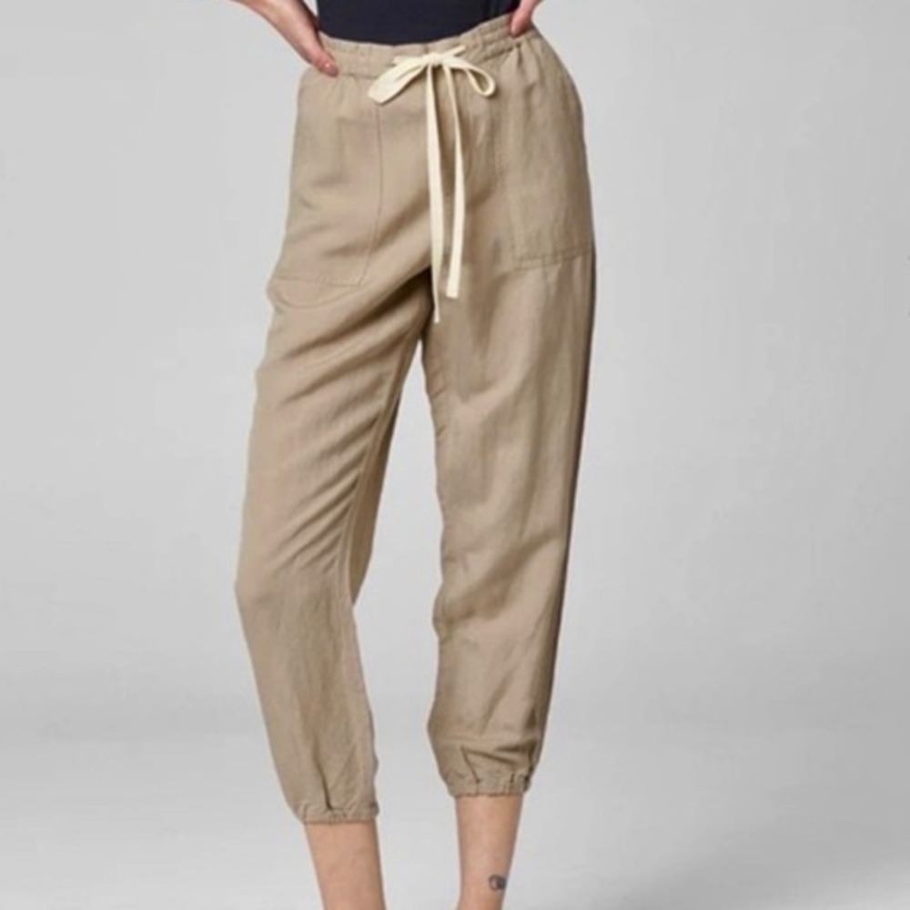 [BLANKNYC] Linen‎ Blend Jogger Pants Womens Size L Drawstring Waist Casual